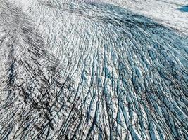 Aerial panoramic view of the Skaftafell glacier, Iceland photo