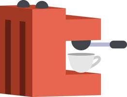 Coffee machine semi flat color vector object