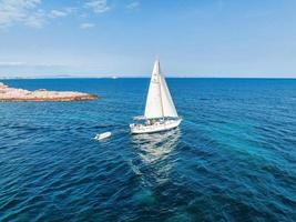 Beautiful bay with sailing boats yacht, Mallorca island, Spain. photo