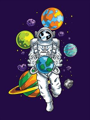 astronaut vector download free