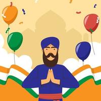 India Independence Day Background vector