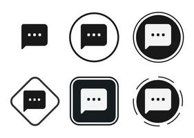 text icon set. Collection of high quality black outline logo for web site design and mobile dark mode apps. Vector illustration on a white background