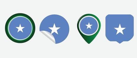 Somalia flag icon . web icon set . icons collection flat. Simple vector illustration.