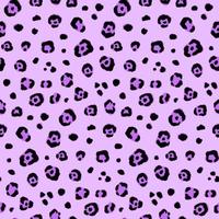 Purple Leopard Animal Motif Vector Seamless Pattern