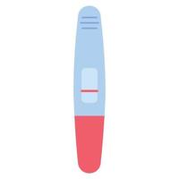 Flat vector illustration of a pregnancy test with a negative result.