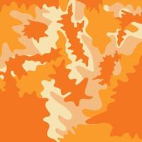 fondo militar de patrón de camuflaje abstracto naranja selva verde vector