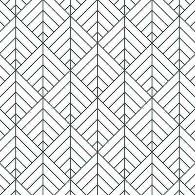 geometric squares seamless pattern with minimalist lines white background