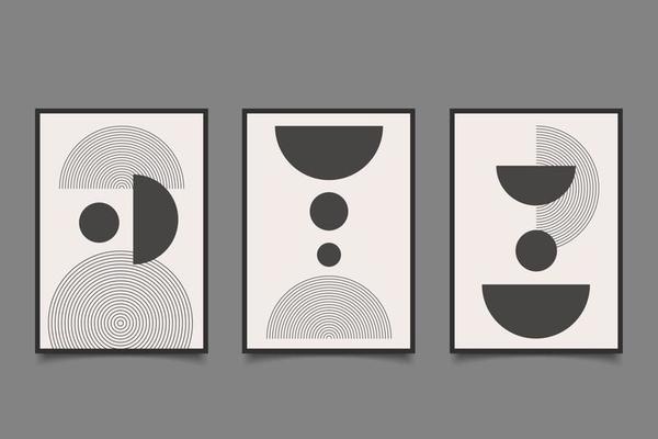 Mid century modern printable design decoration collection