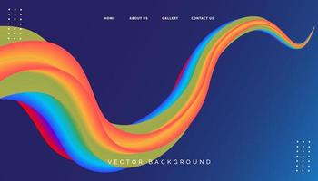 Abstract modern flow colorful background vector