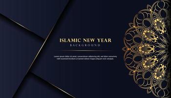 Abstract elegant gradient islamic background vector