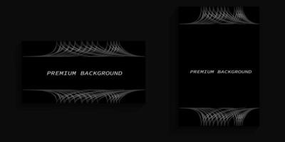 background with abstract silver lines vector