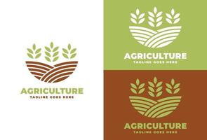 inspiración de plantilla de diseño de vector de logotipo agrícola, diseño de concepto de logotipo de granja