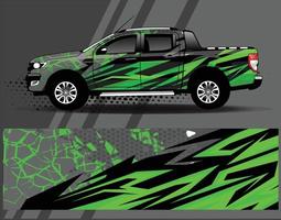 Diseños de kit de fondo de carreras de rayas abstractas gráficas para envolver vehículos carrera coche rally aventura vector