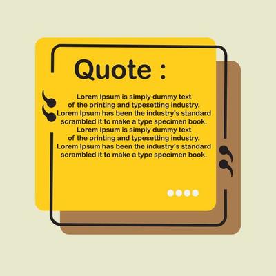 Modern quotes communication template design