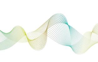 Abstract Sound Wave Line Background vector