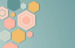 abstract modern geometric hexagons background vector