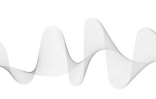 Abstract Sound Wave Line Background vector