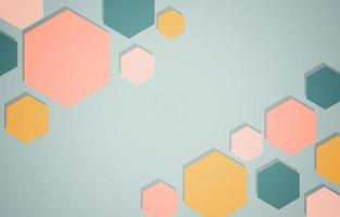 abstract modern geometric hexagons background vector