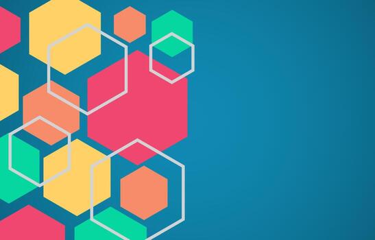 fondo de hexágonos geométricos modernos abstractos vector