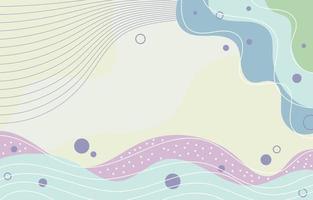 abstract fluid memphis doodle background