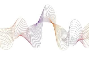 Abstract Sound Wave Line Background vector