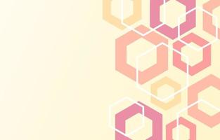 abstract modern geometric hexagons background vector