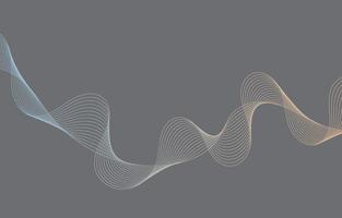 Abstract Sound Wave Line Background vector