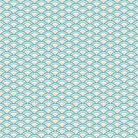 seamless japanese wave pattern background vector