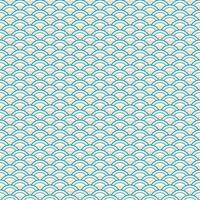 seamless japanese wave pattern background vector