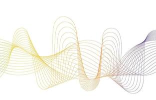 Abstract Sound Wave Line Background vector