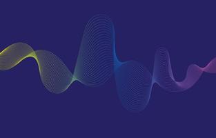 Abstract Sound Wave Line Background vector