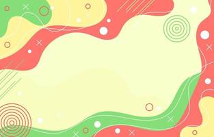 abstract fluid memphis doodle background vector