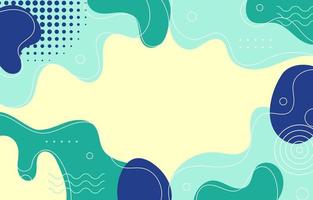 abstract fluid memphis doodle background vector