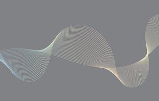 Abstract Sound Wave Line Background vector