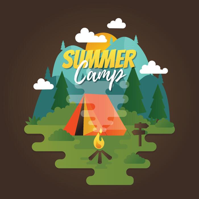 Summer Camp Vector Art, Icons, and Graphics for Free Download