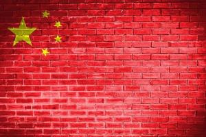 china flag wall texture background photo