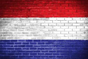 netherlands flag wall texture background photo