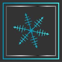 luxury line art mandala snow flake style design isolated background vector