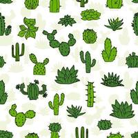 patrón sin fisuras con coloridos cactus. perfecto para tela, textil. vector