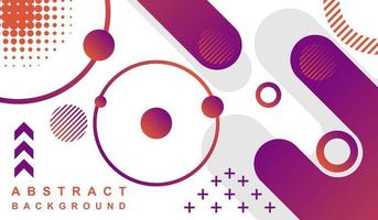 abstract background with geometric shapes in purple and orange colors vector