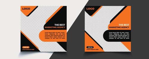digital marketing social media post design vector