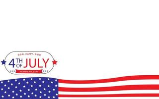 Border 4th of july independence day illustration Vector