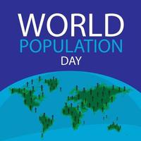 World population day illustration Free Vector