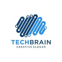 Brain Logo Design Vector Template