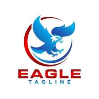 plantilla de vector de diseño de logotipo de pájaro águila
