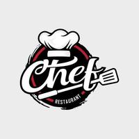 plantilla de vector de diseño de logotipo de maestro chef