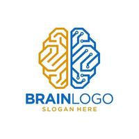 plantilla de vector de diseño de logotipo de cerebro