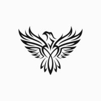 Ilustración de vector de tatuaje de águila tribal vector de stock de águila