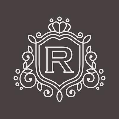 Royal Luxury Heraldic Crest Logo Design Concept Vector Template