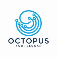 Octopus Digital Technology Logo vector illustration